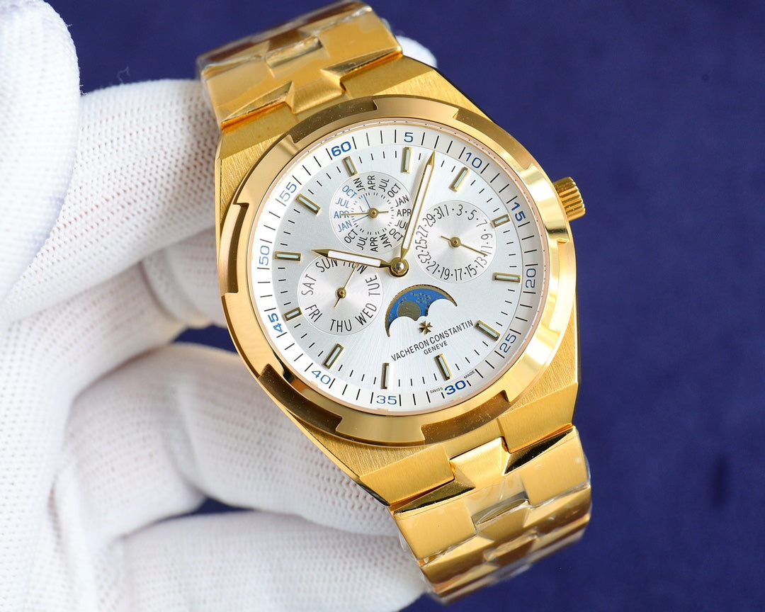 Chronograph-White Yellow - Yellow gold 904L Steel - Automatic - 41mm