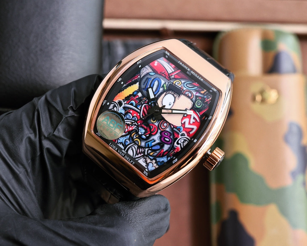 Rose gold - Black Rubber - Automatic - 45mm