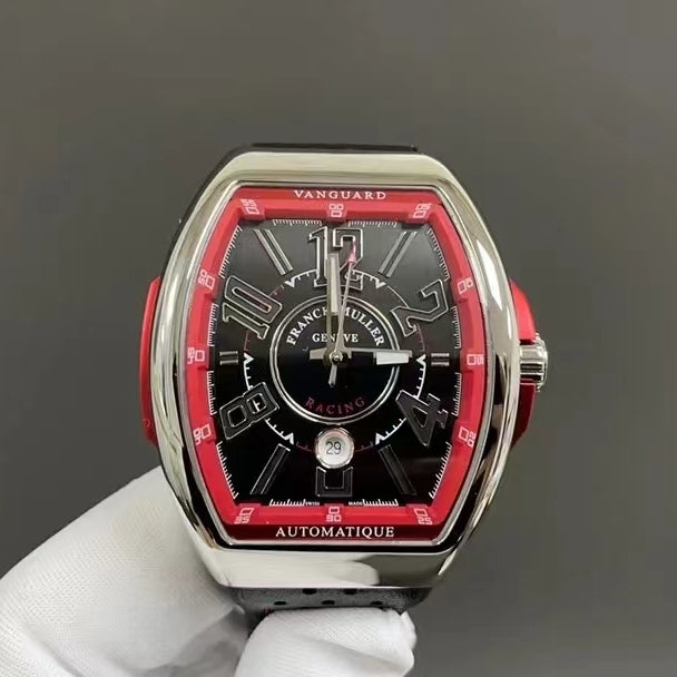 Red Black - Black Rubber - Automatic - 44*53mm