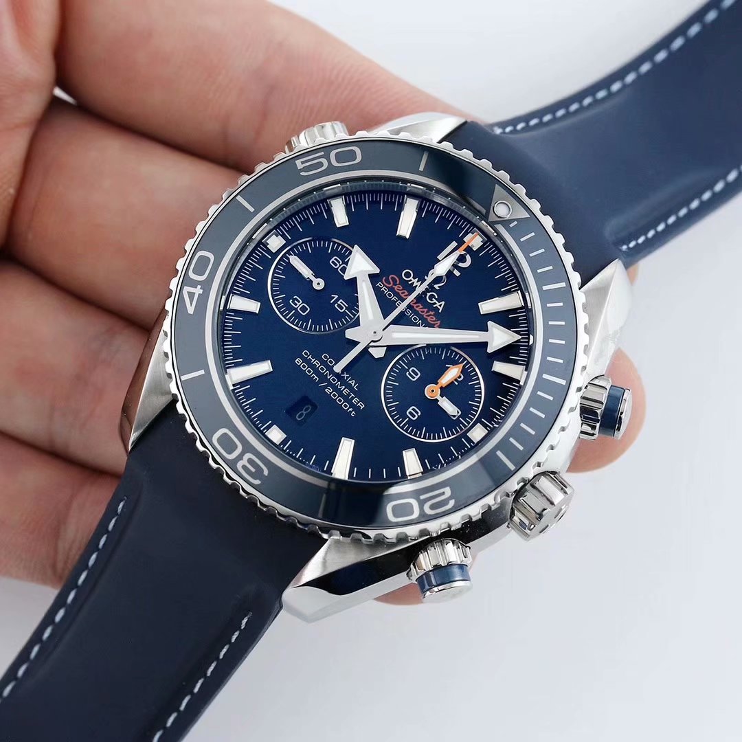 Chronograph - Selfwinding- Blue Leather -  Automatic - 45.5mm