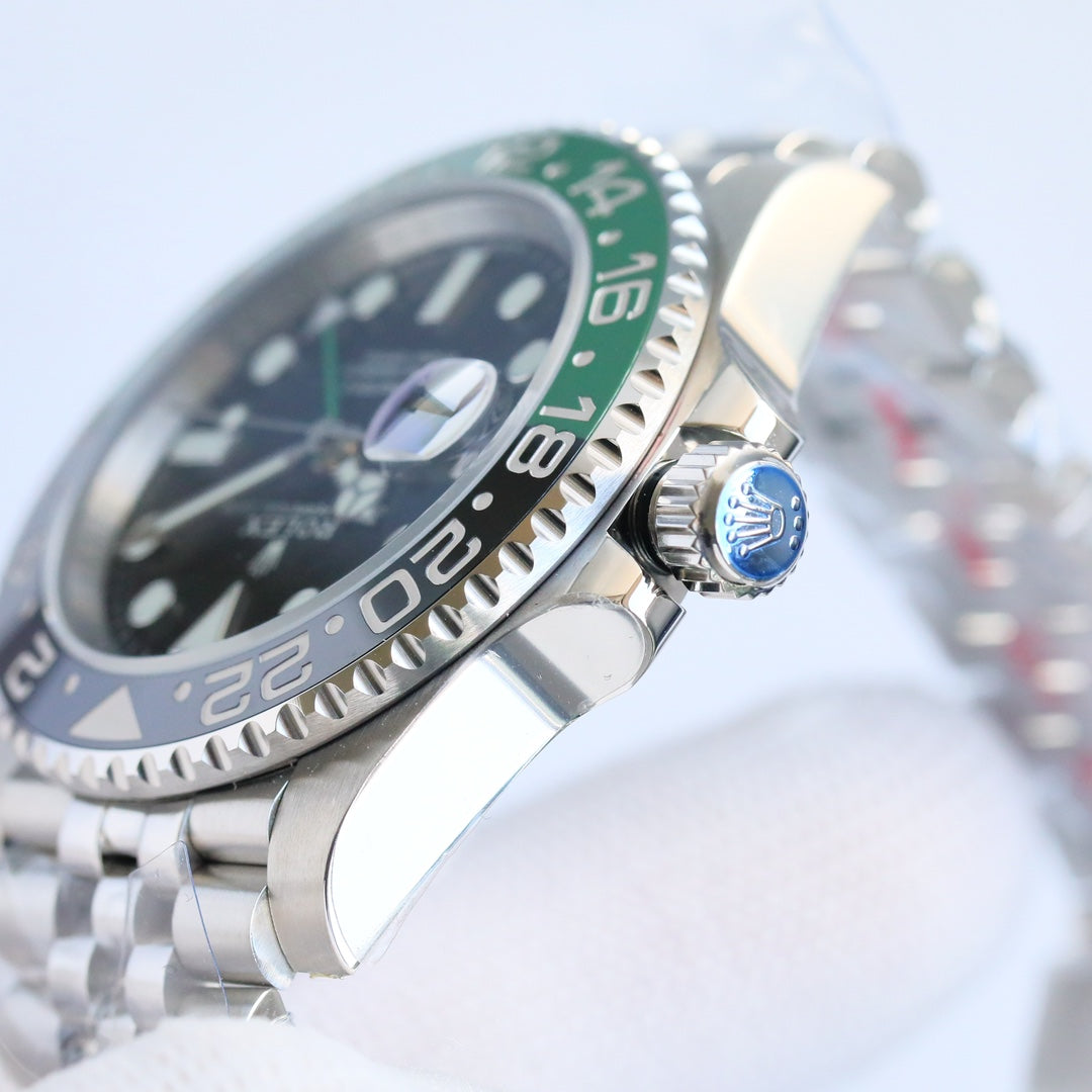 C-Factory -Lefty- Green Black- Silver 904L Steel - Automatic - 40mm