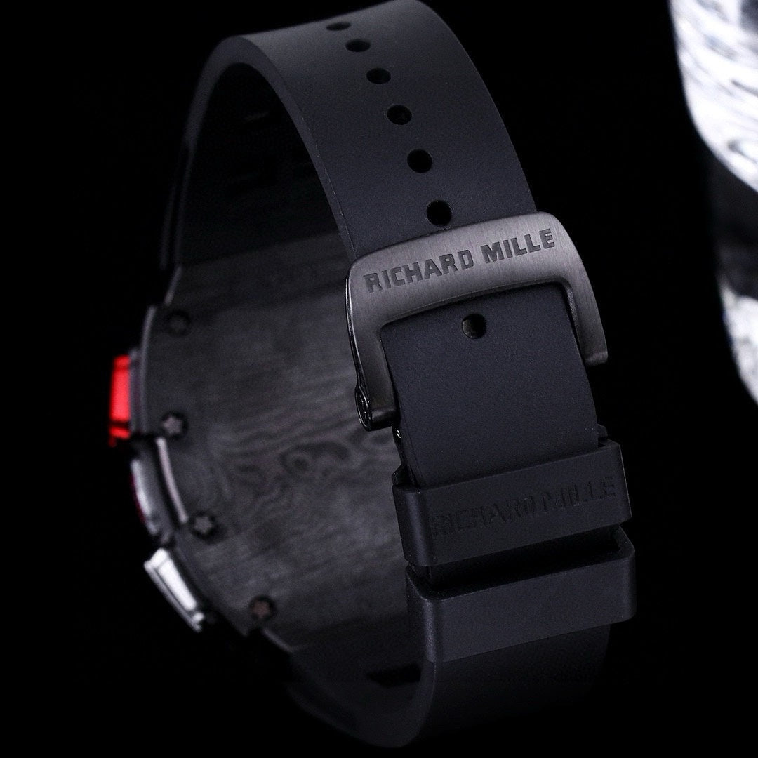 Chronograph - Black 904L Steel- Black Rubber- Quartz - 41*49mm
