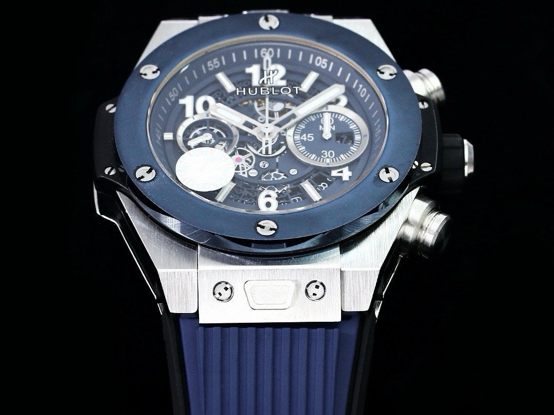 Chronograph - Blue - Blue Rubber - Automatic - 42mm