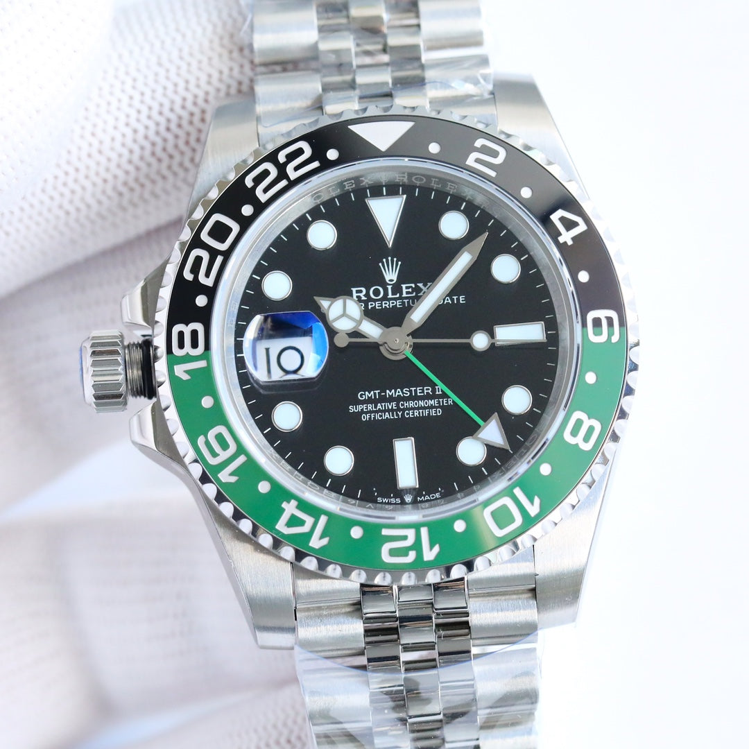 C-Factory -Lefty- Green Black- Silver 904L Steel - Automatic - 40mm