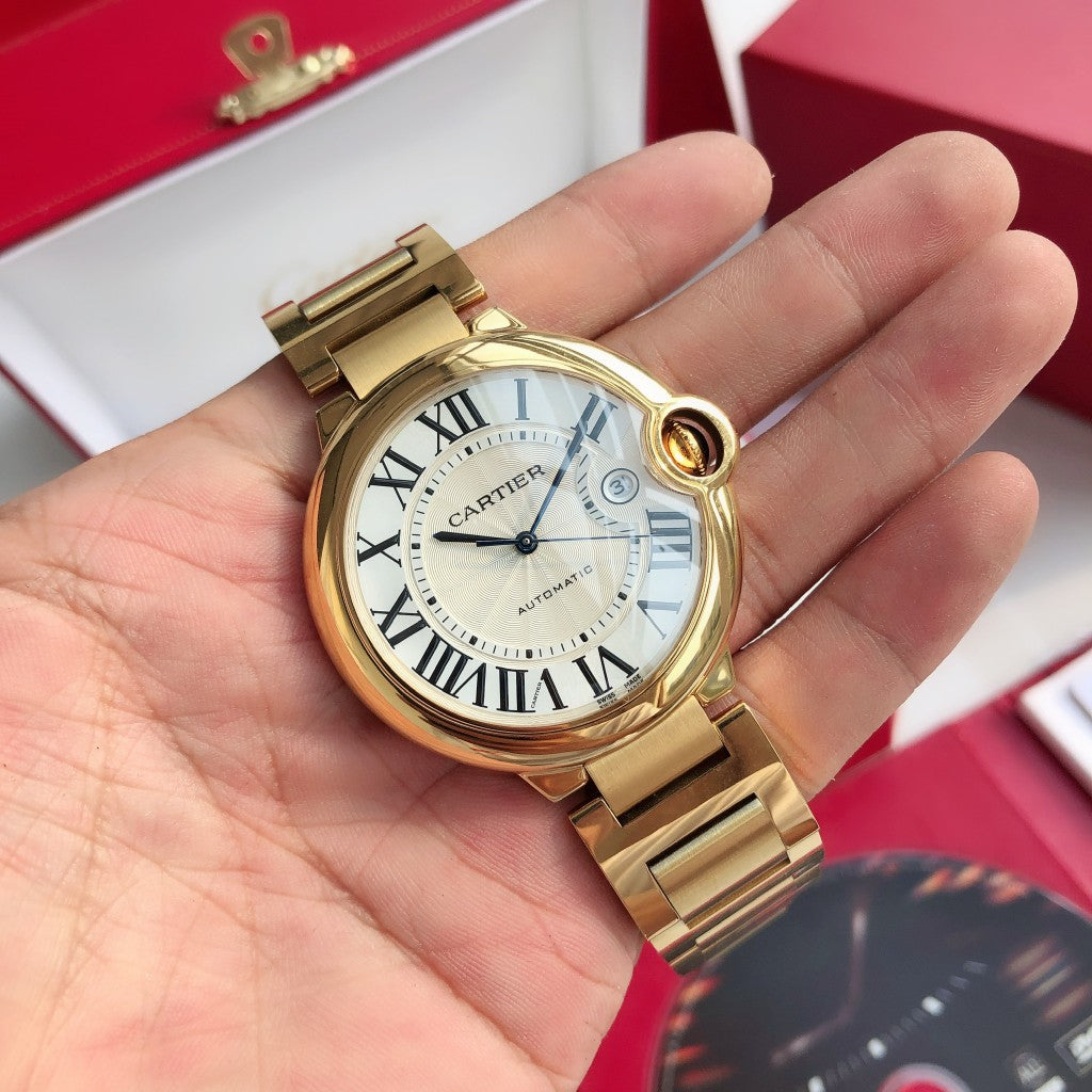 White - Yellow gold 904L Steel - Automatic - 42mm/36mm