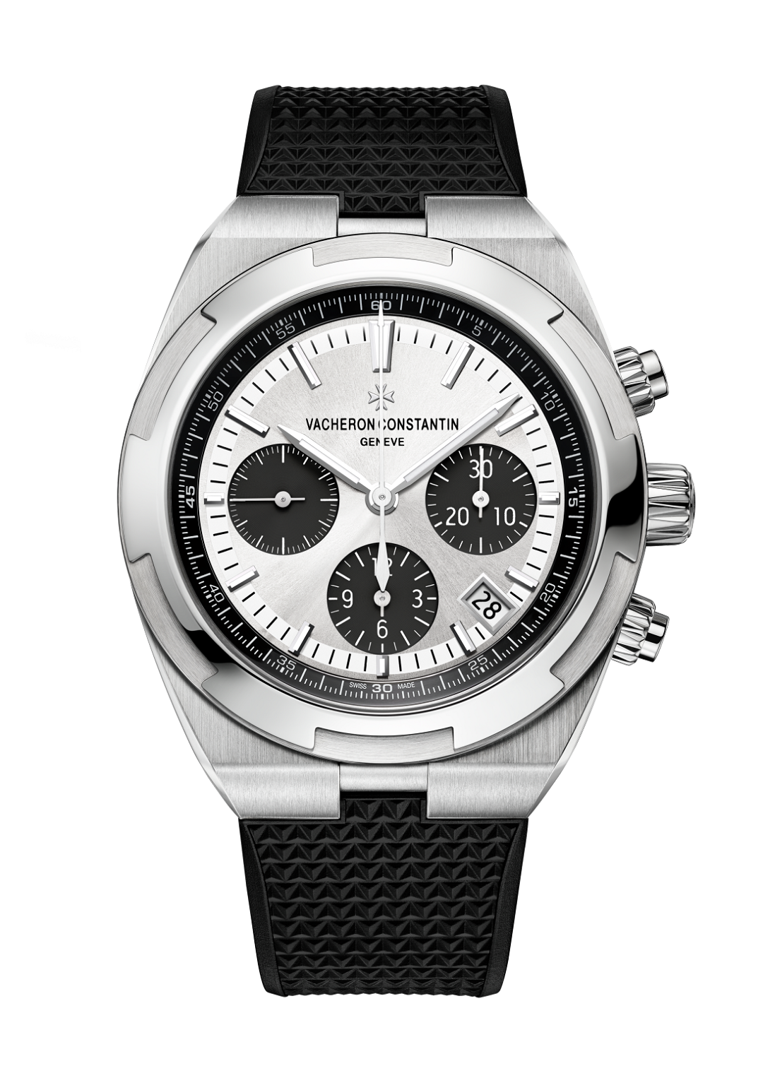 Chronograph-Silver - Black Rubber - Automatic - 43mm