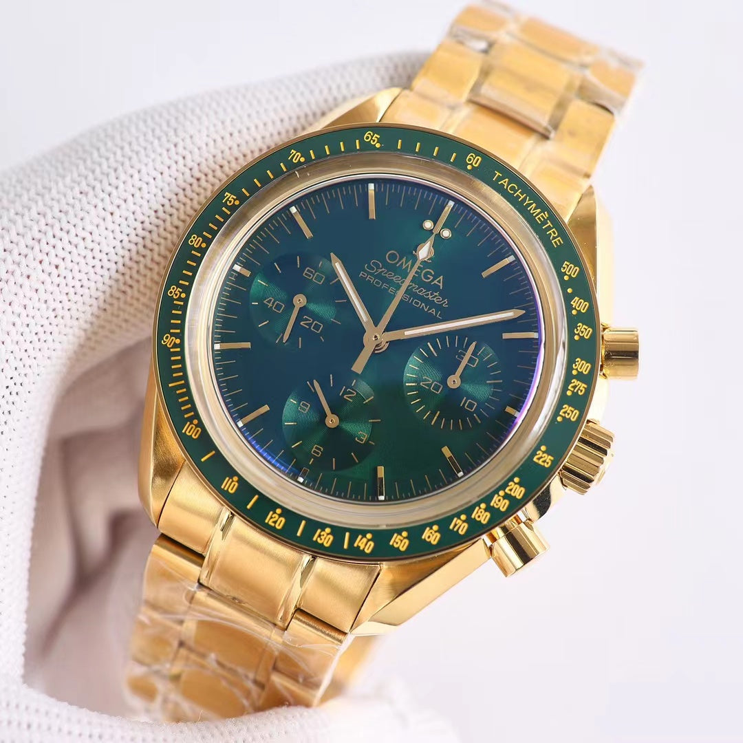 Green - Yellow Gold 904L Steel - 42mm