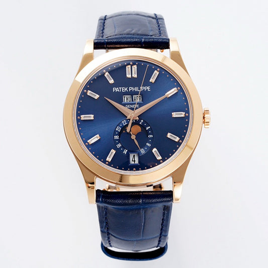 Blue Silver - Blue Leather - Automatic - 39mm