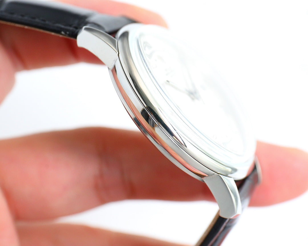 White Silver - Black Leather - Automatic - 42mm