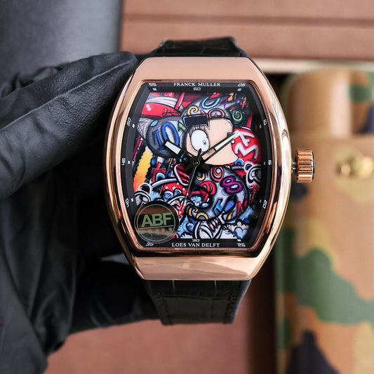 Rose gold - Black Rubber - Automatic - 45mm