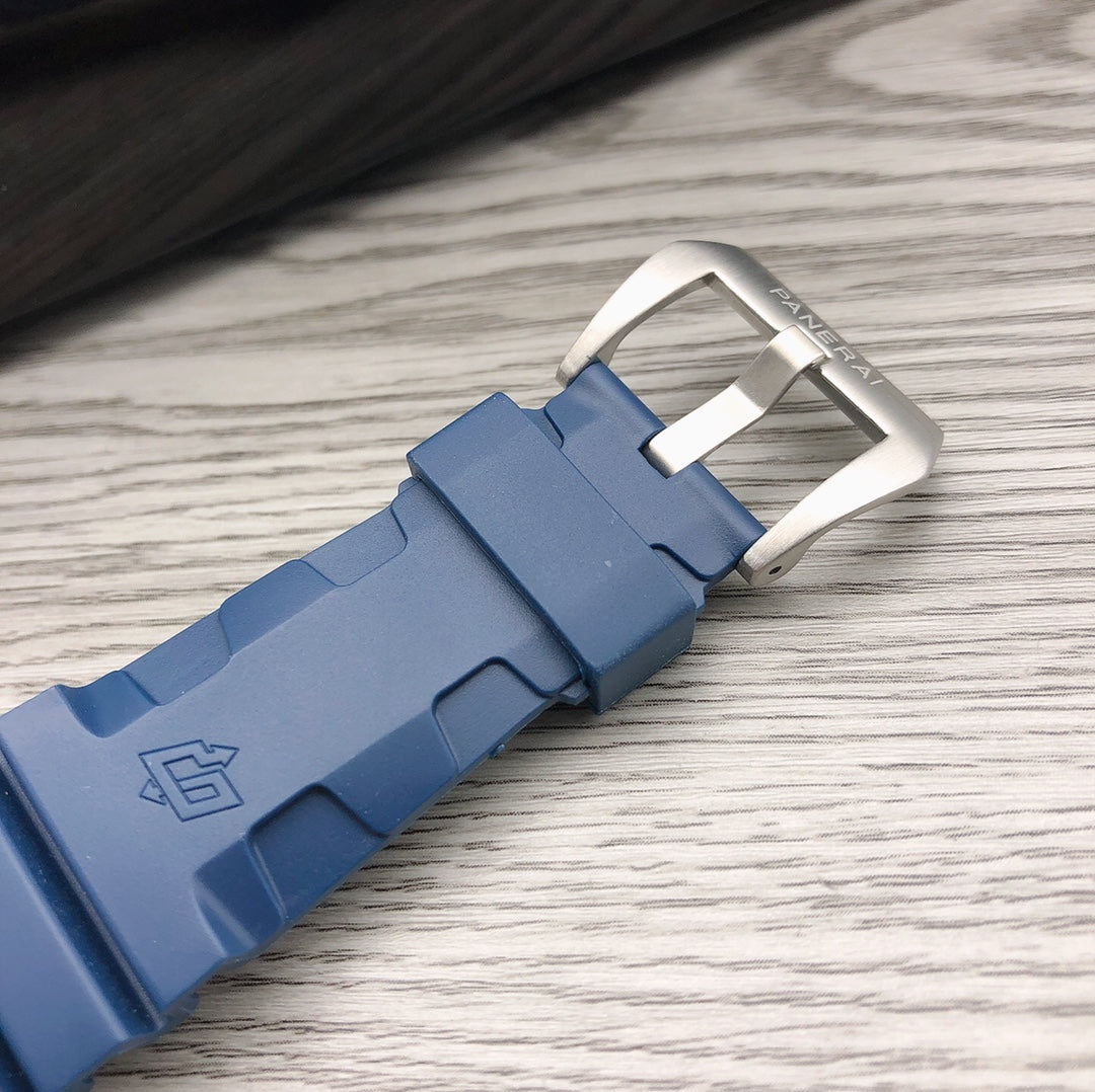 Blue Rubber Strap for SBMERSIBLE 47mm