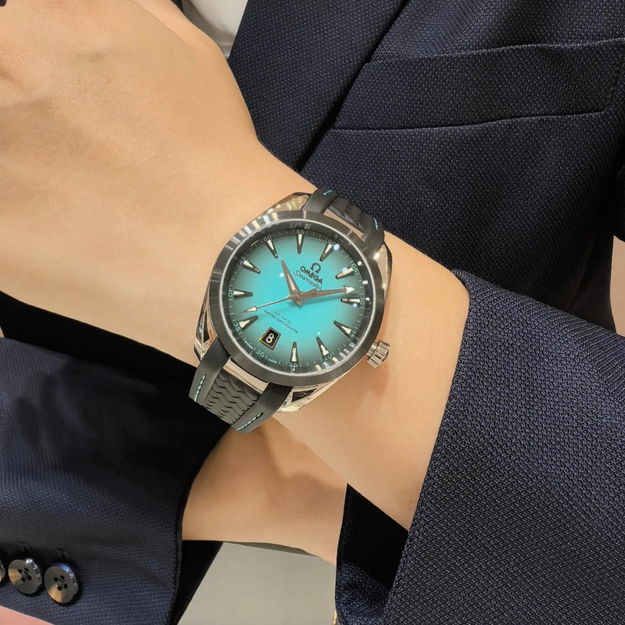 Green Black- Black Rubber - Automatic - 41mm