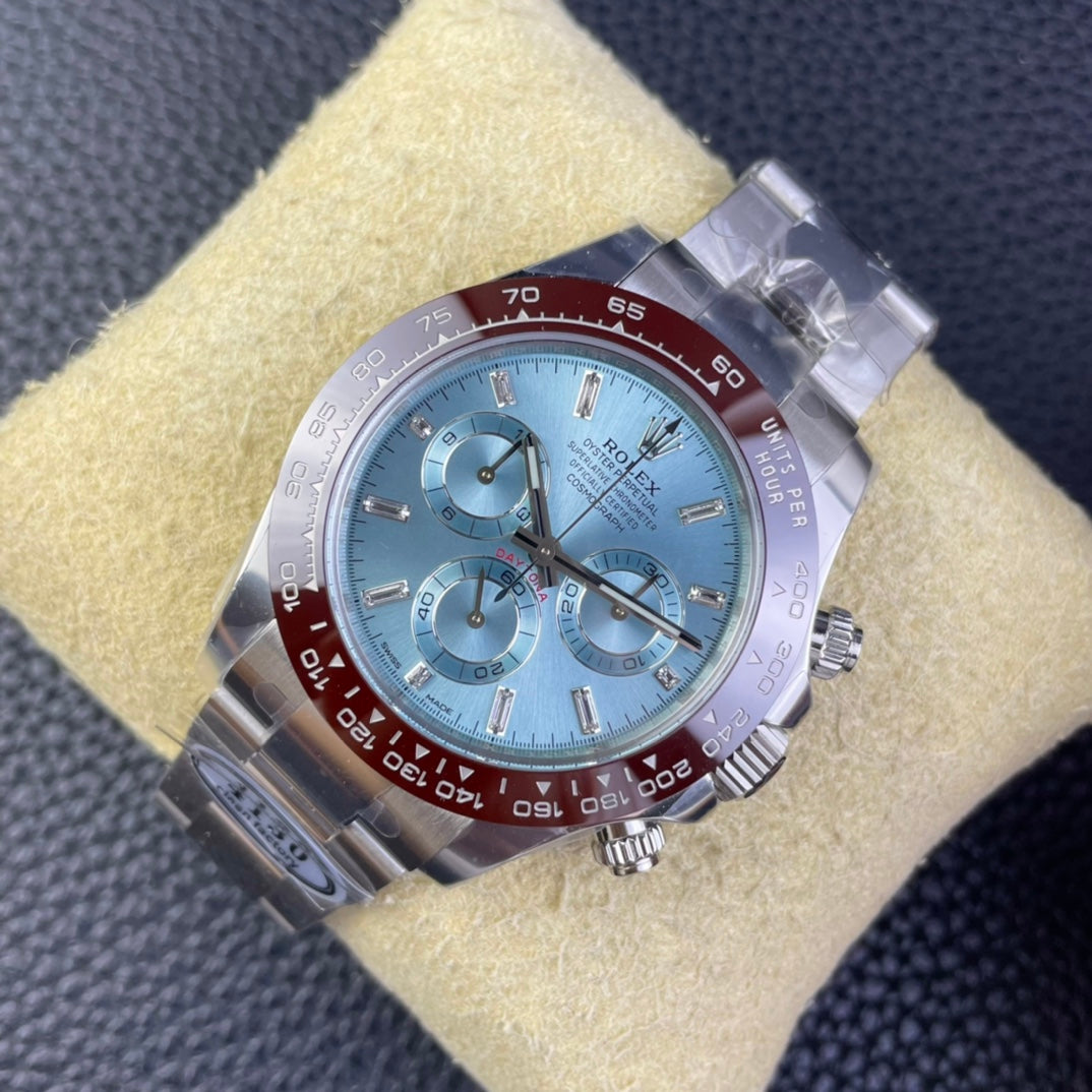 Chronograph -C-Factory -Blue - Silver  904L Steel- Automatic - 40mm