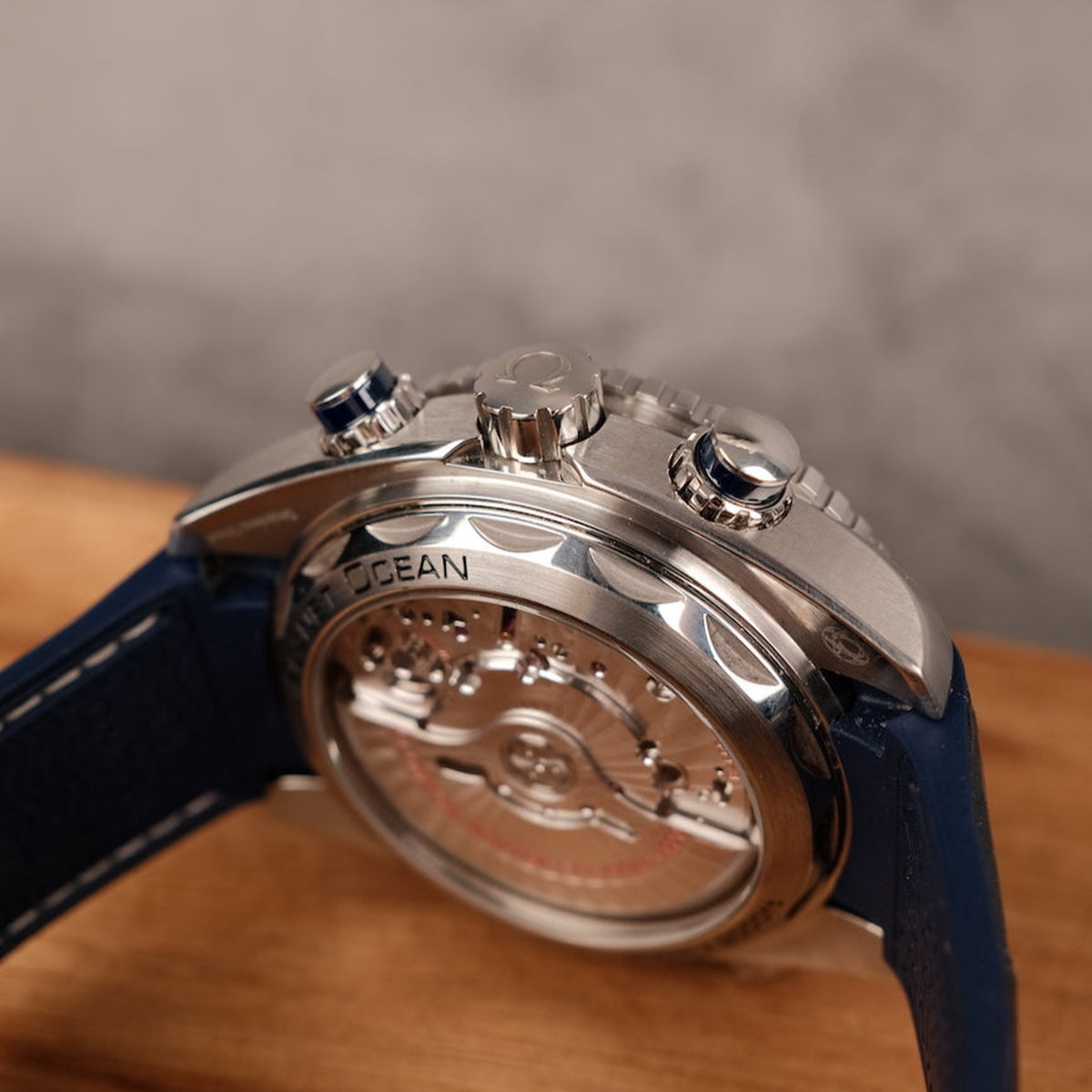 Chronograph - Selfwinding- Blue Leather -  Automatic - 45.5mm