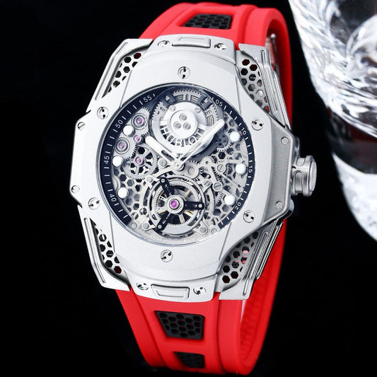 Red - Red Rubber - Automatic - 44mm