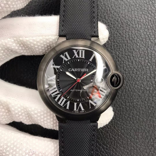 Black 316L Steel - Black Rubber - Automatic - 42mm