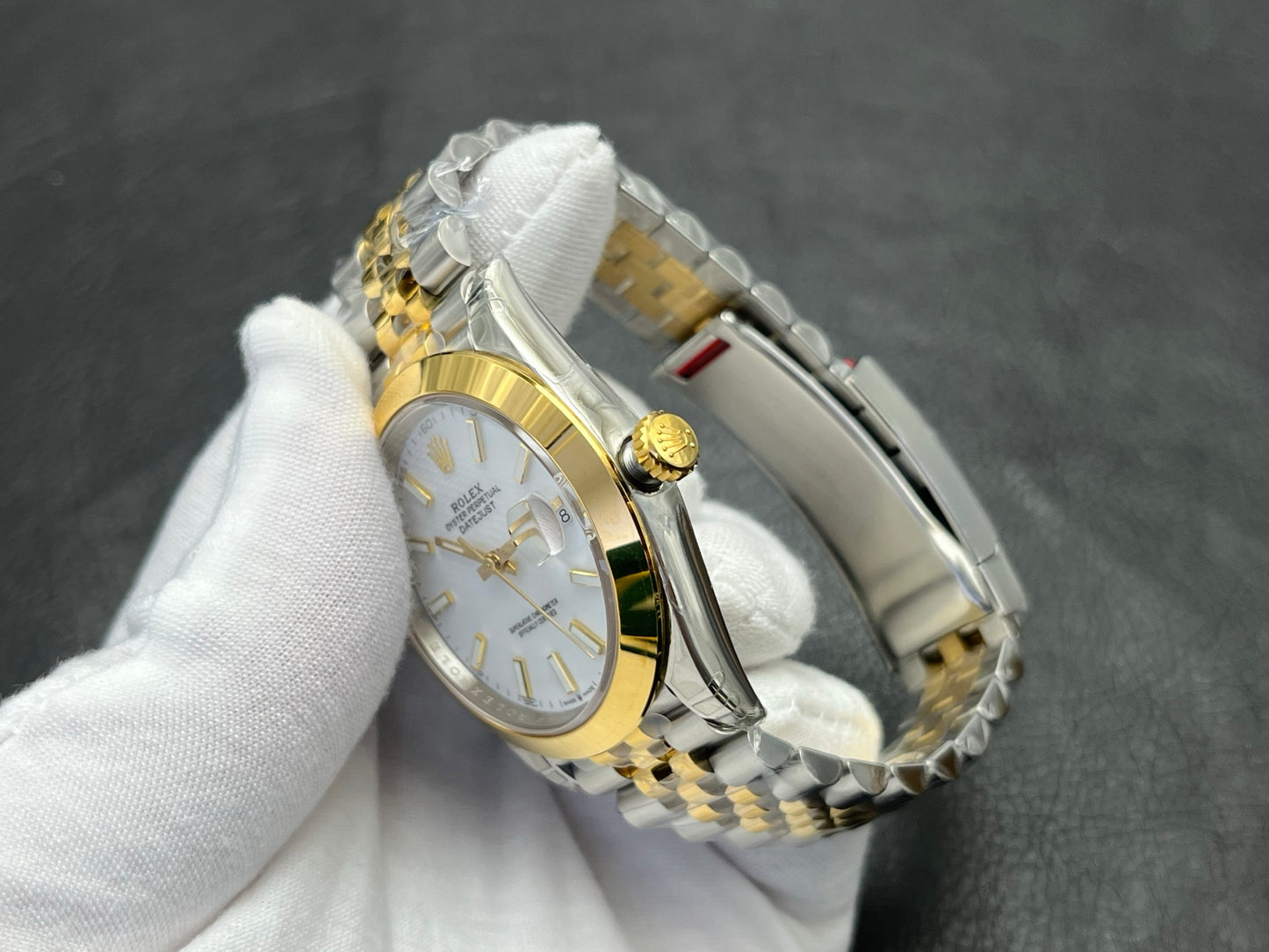 C-Factory -Silver - Yellow Smooth Bezel - Yellow Silver 904L Steel- Automatic - 41mm