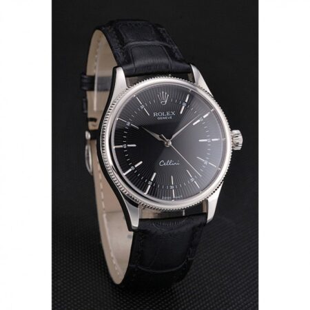 Black -904L White - Black Leather - Automatic - 39mm