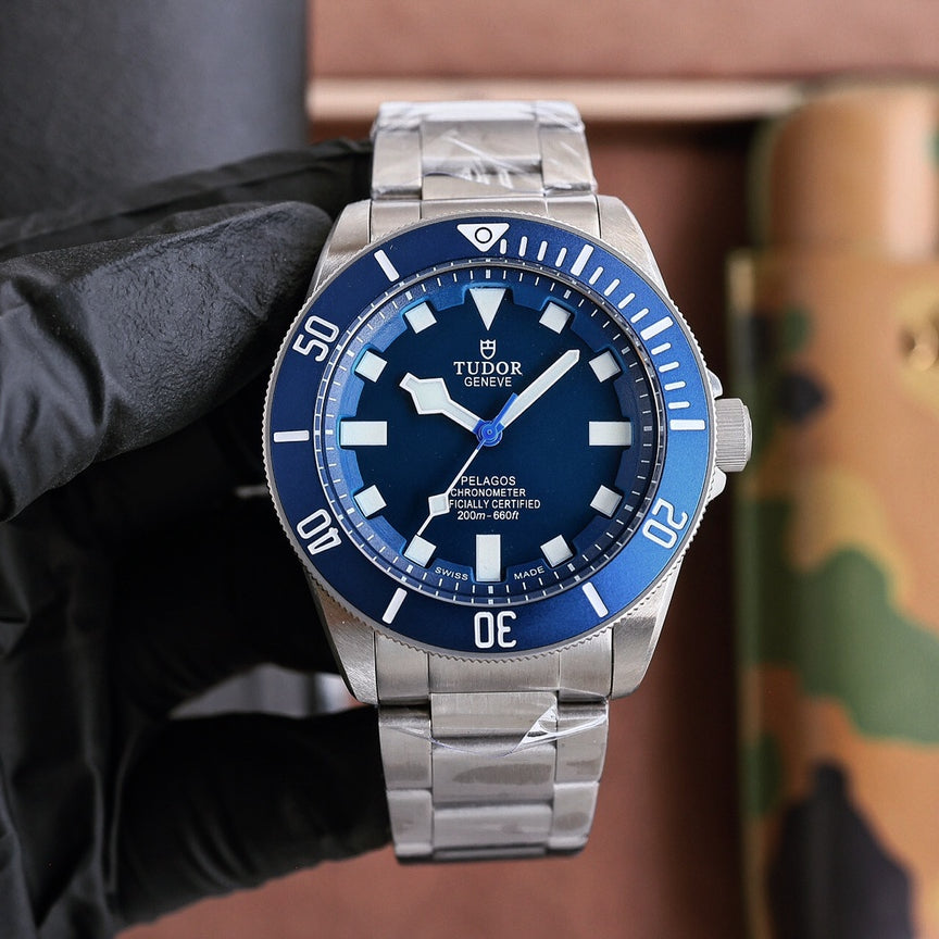 Blue Silver - White 904L Steel - Automatic - 42mm