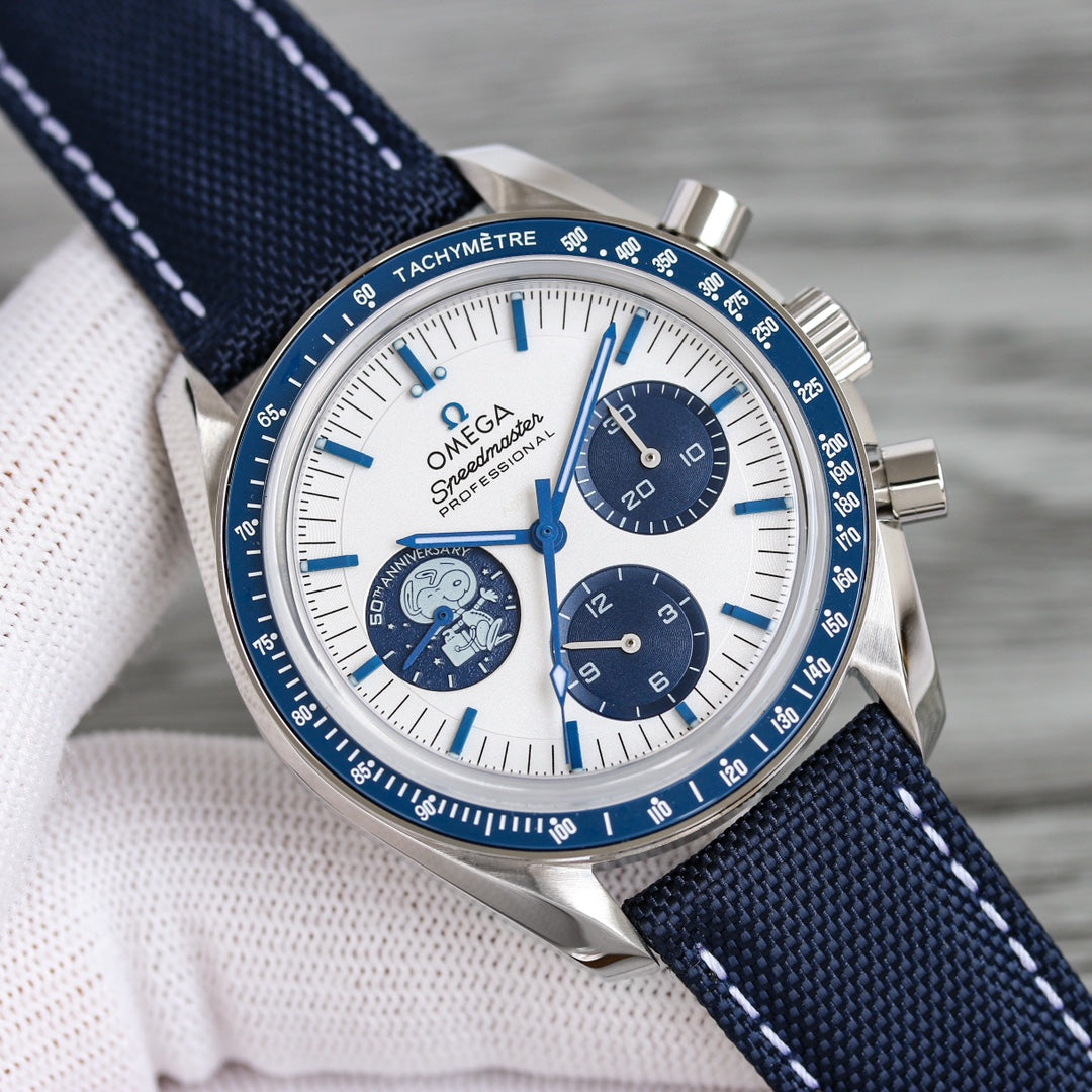 Blue Rubber - Chronograph - 3861 movement -Manual winding - 42mm