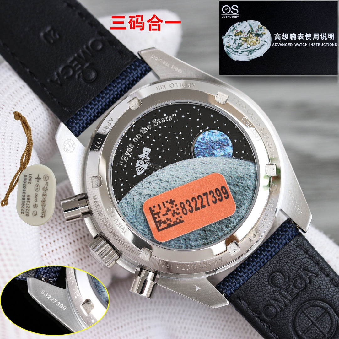 Blue Rubber - Chronograph - 3861 movement -Manual winding - 42mm