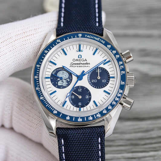 Blue Rubber - Chronograph - 3861 movement -Manual winding - 42mm