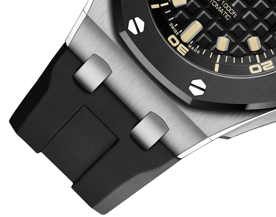 Black OFFs - Grey Rubber - Automatic - 42mm