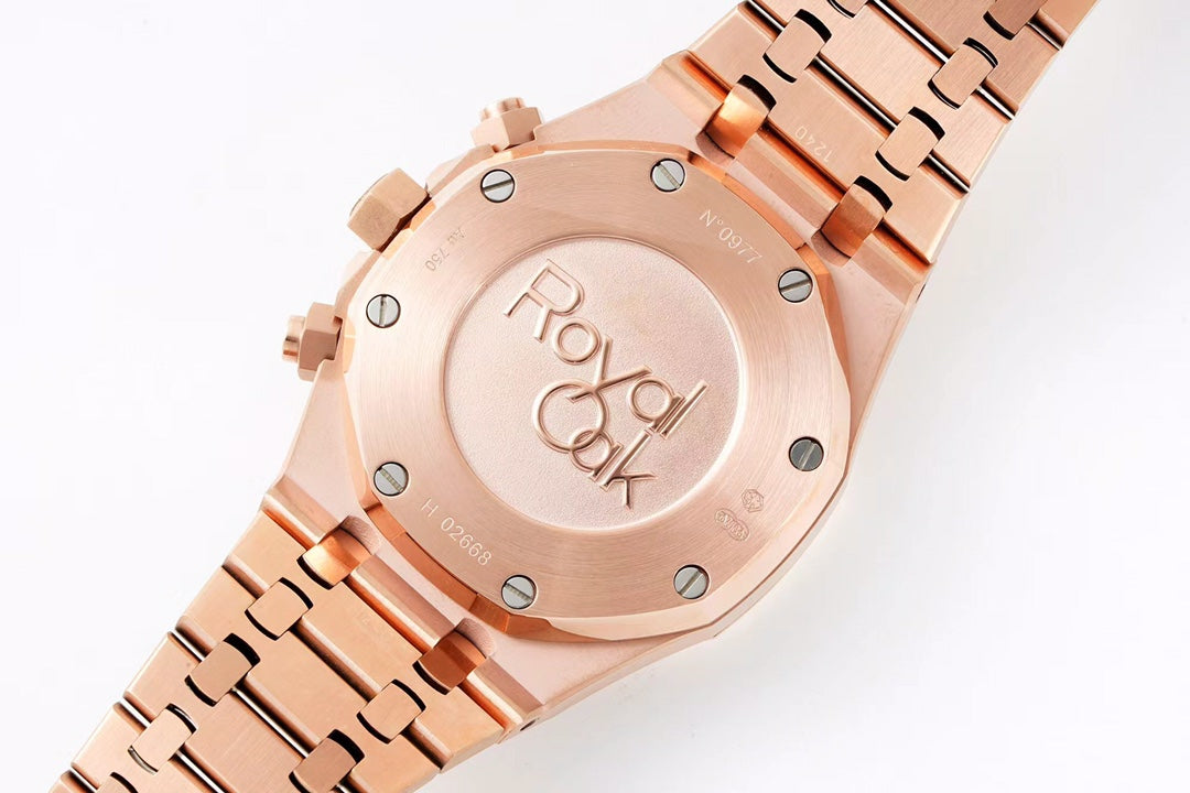 Blue - Rosegold 904L Steel - Quartz - 41mm