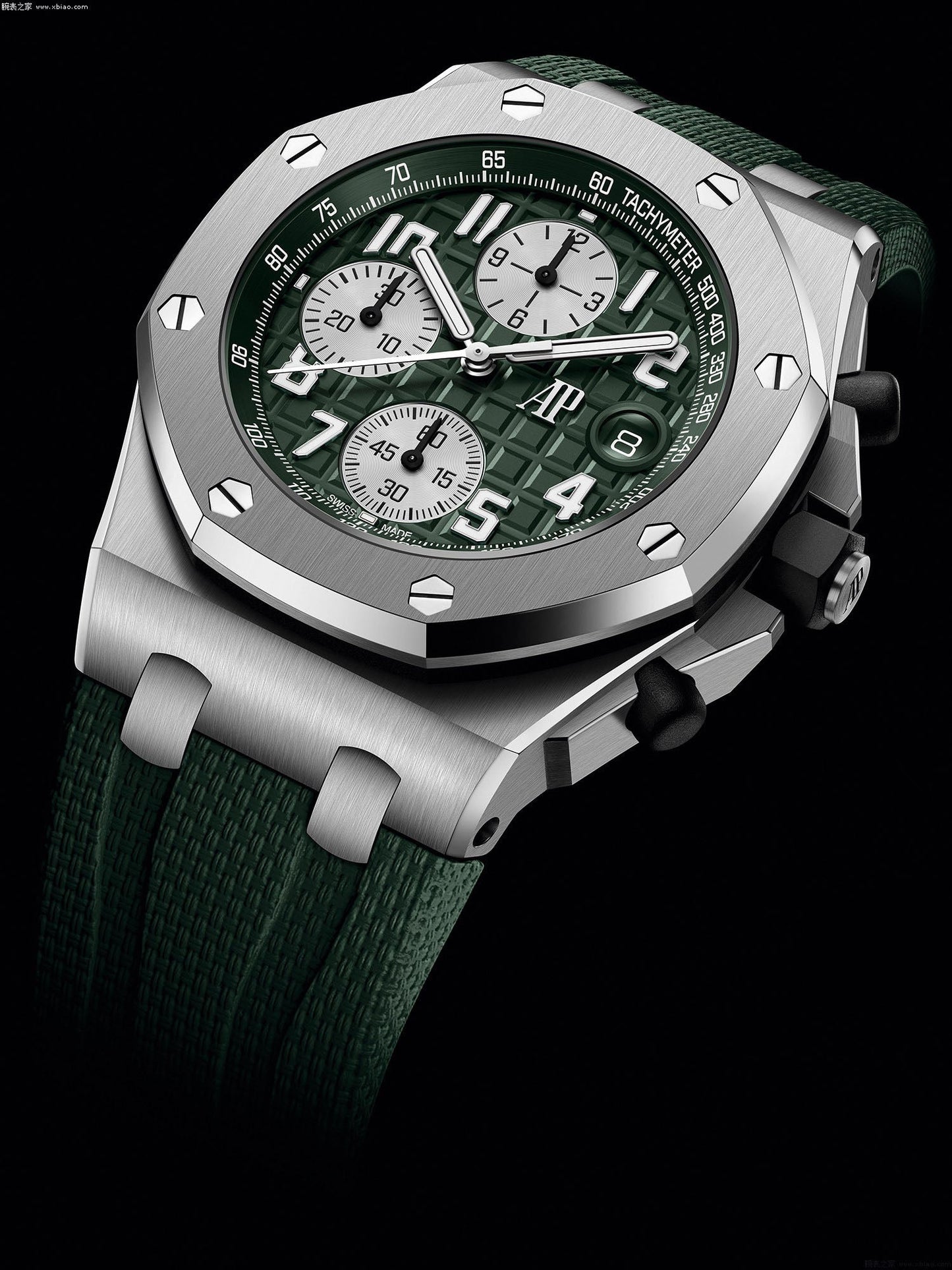 Green Silver - Green Rubber - Quartz - 42mm