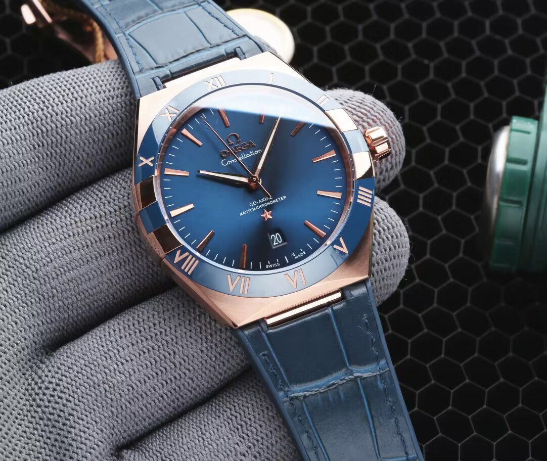 Blue Gold - Blue Leather - Automatic - 41mm