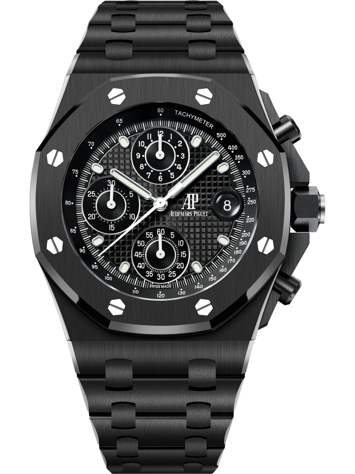 L Size -Black OFFs - 904L Steel - Quartz -Chronograph- 43mm