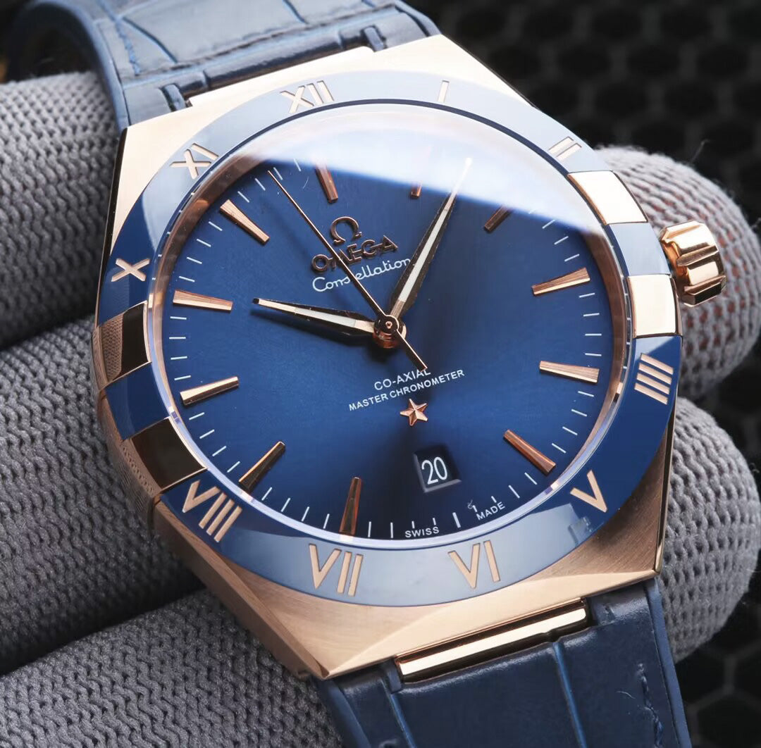 Blue Gold - Blue Leather - Automatic - 41mm