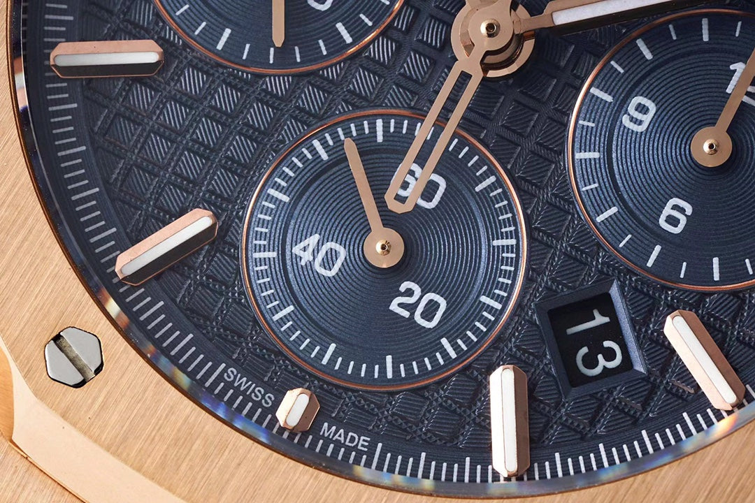 Rose Gold - 904L Steel - Quartz -Chronograph - 41mm