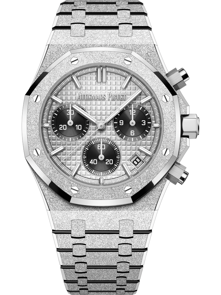 Frosted Silver - 904L Steel - Chronograph- QUARTZ - 41mm